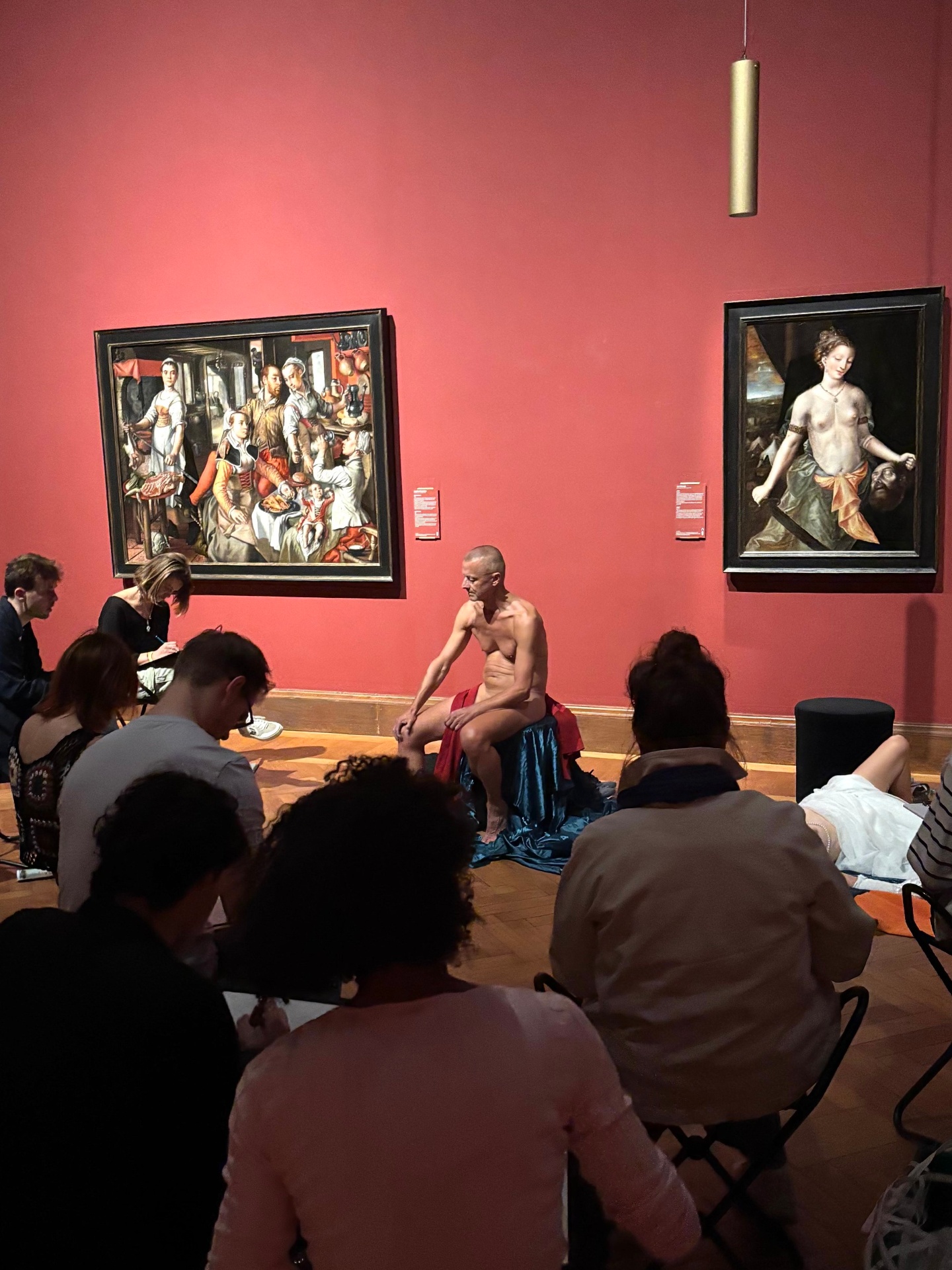 KMSKA gallery, Museumnight — atmospheric interior.